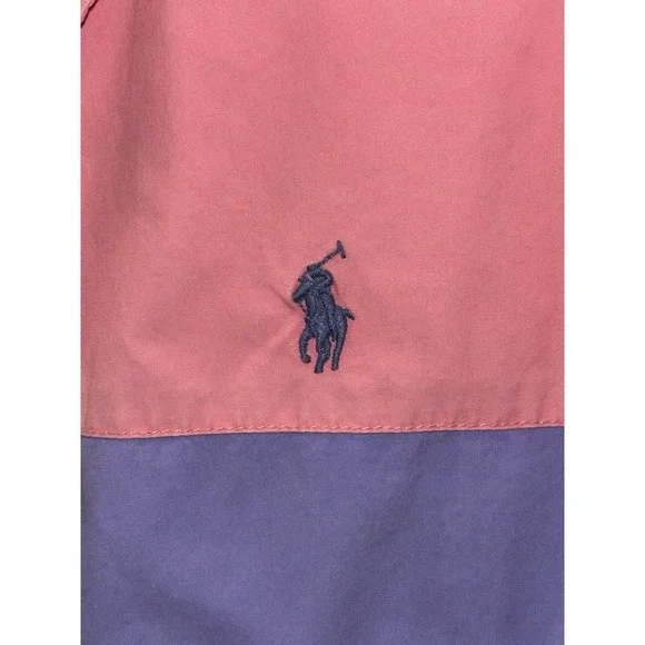 Polo Ralph Lauren Women's Pastel Color Block Poplin Windbreaker Jacket Size L - Picture 3 of 15